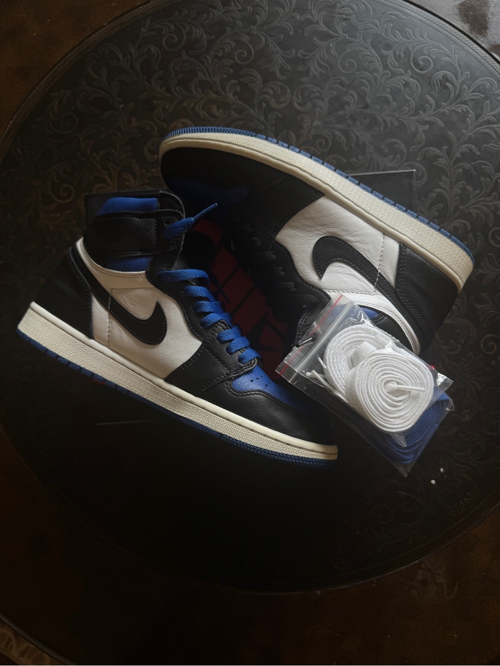 Nike Air Jordan 1 High Black White Royal Blue
